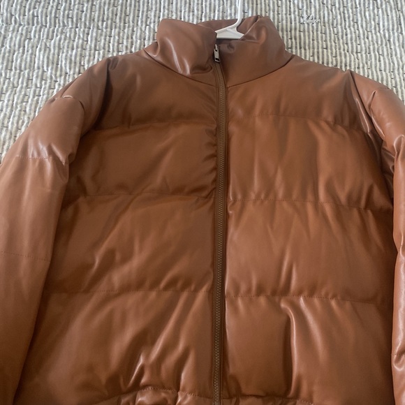 Meshki Brown Puffer Jacket - Picture 4 of 6